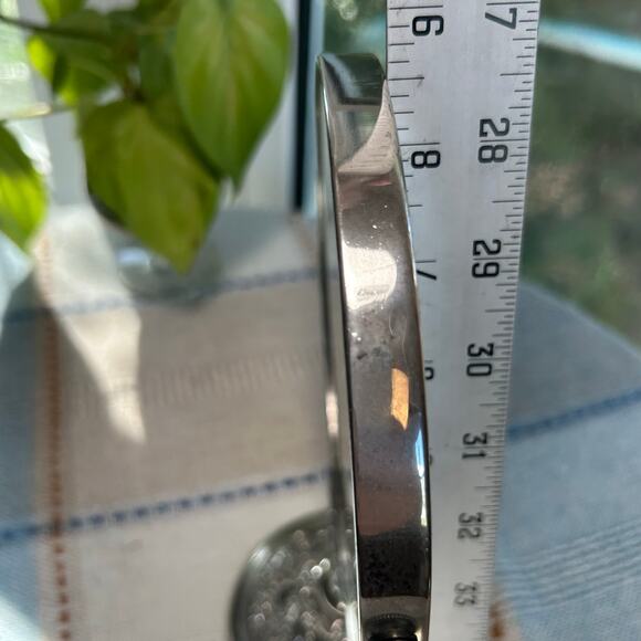 Vintage Ornate Silver Tone Vanity Mirror – Double Sided - Picture 14 of 15